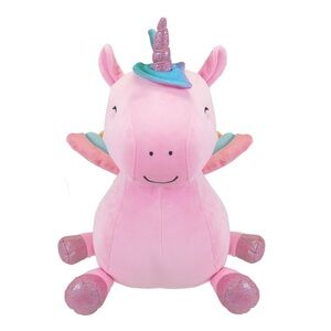 Big Pink licorn animal stuffed kid connection